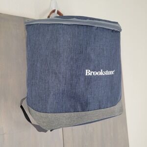 Brookstone Cooler Backpack Blue Gray Insulated Travel Bag  CCB41004 NEW